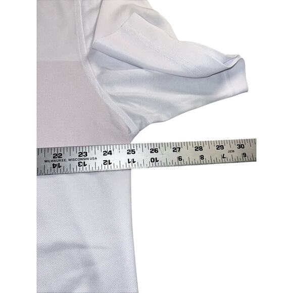 FootJoy FJ White Blue Pink striped Polo shirt Desert Springs men's XL New No Tag - Picture 6 of 8